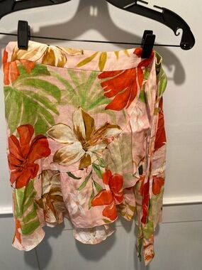 Zara Floral Wrap Skirt